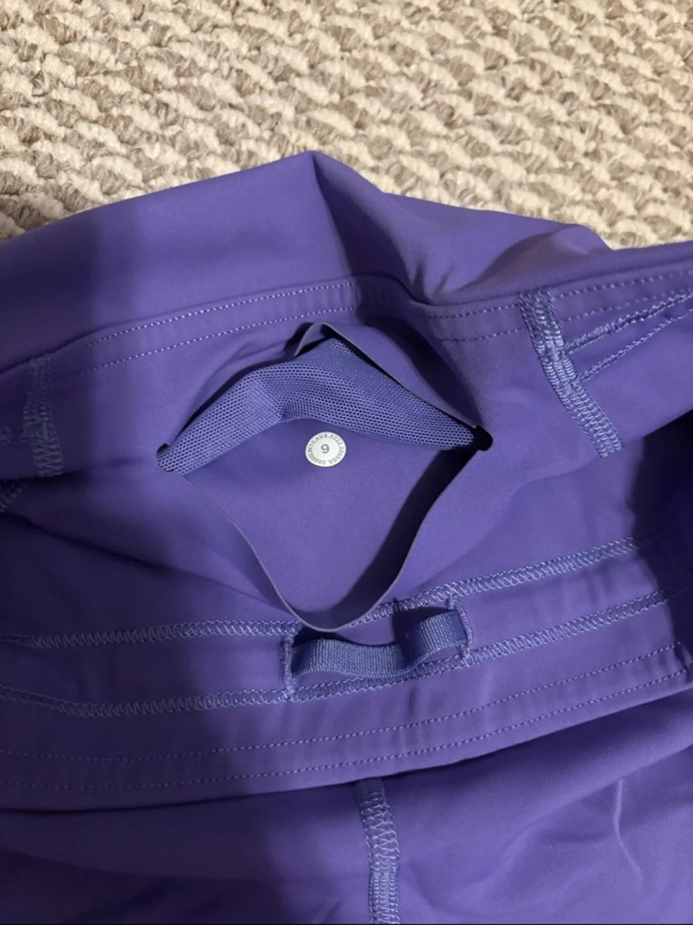 Lululemon purple biker shorts - Picture 3 of 3